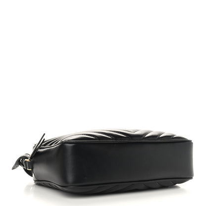 Saint Laurent Calfskin Matelasse Monogram Lou Camera Bag Black 4 of 13