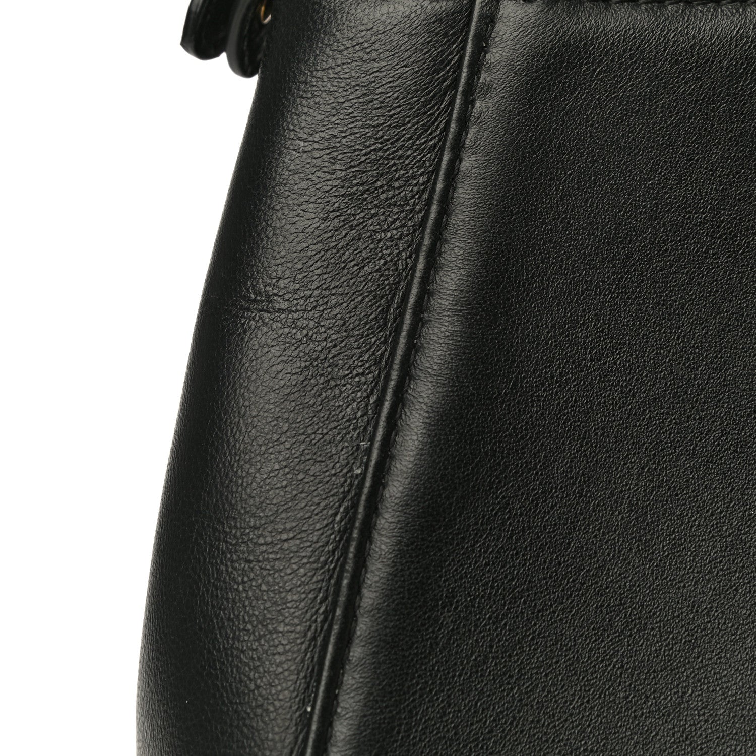 Fendi Nappa Mini Peekaboo Iconic Satchel Black 19 of 26