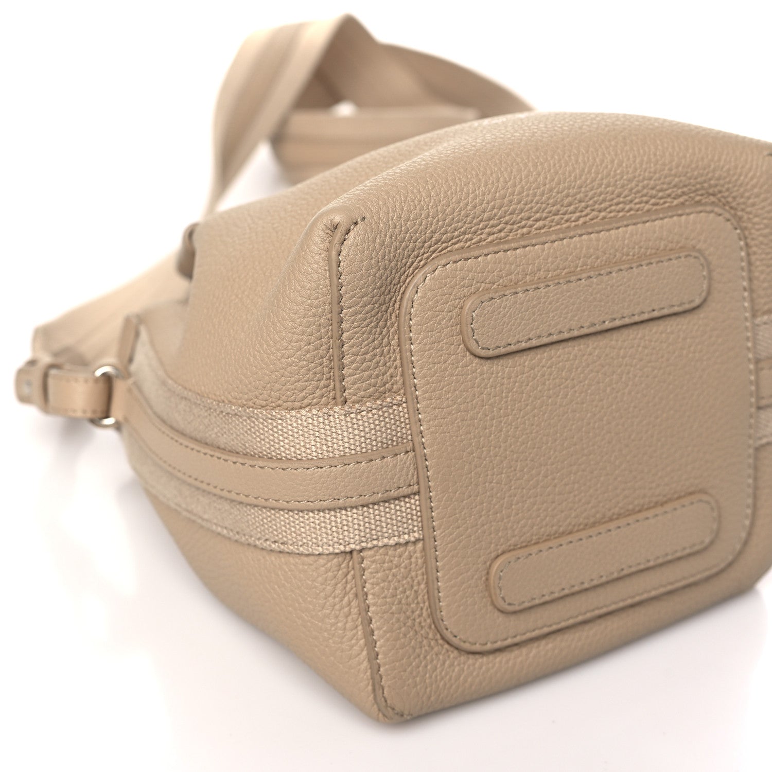 Loro Piana Grained Calfskin Micro Bale Bag Light Mastic 8 of 9