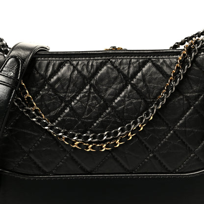 Chanel Aged Calfskin Quilted New Medium Gabrielle Hobo Black 8 of 10