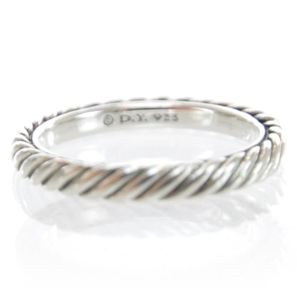 David Yurman Sterling Silver Stackable Cable Ring 6 4 of 5
