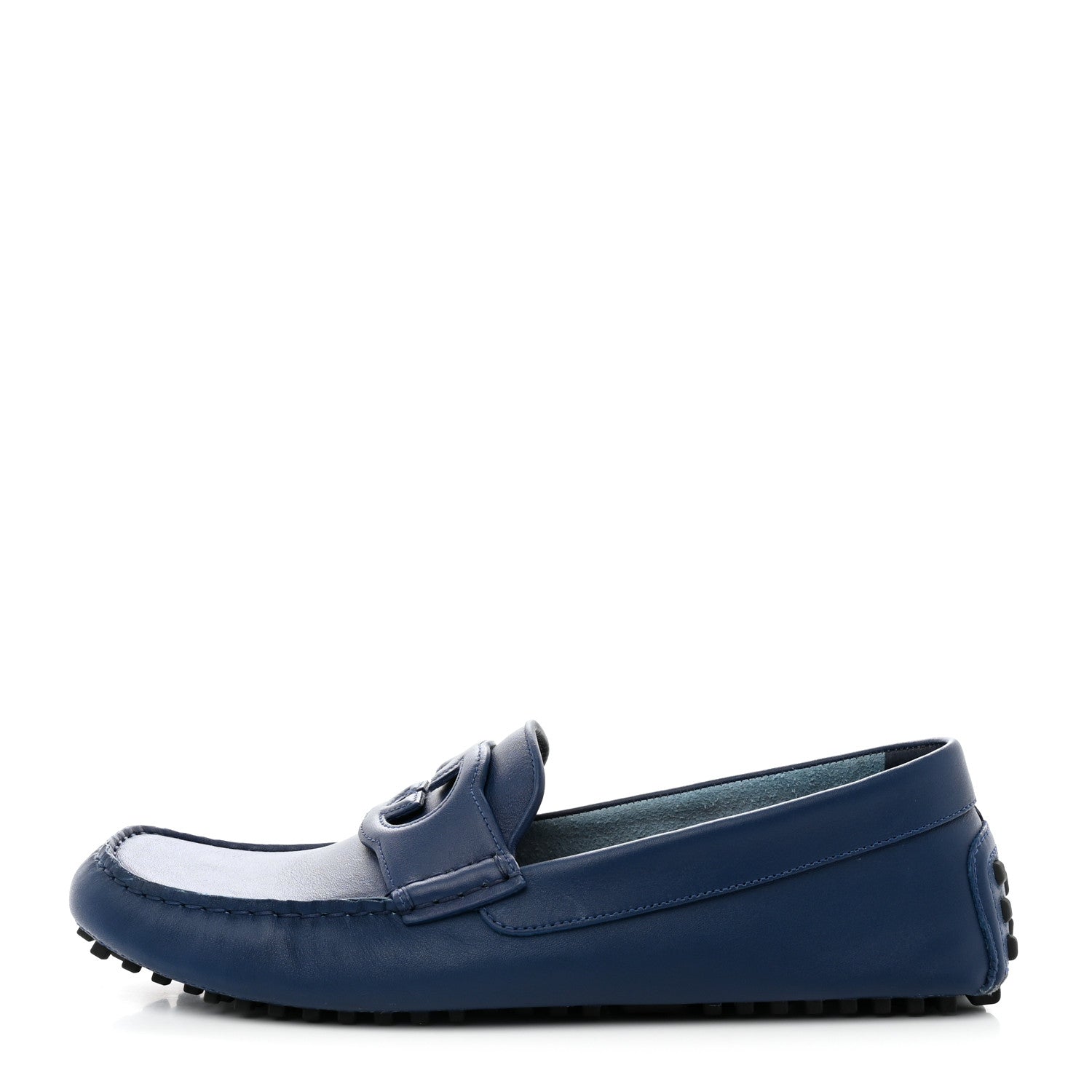 Gucci Soft Clove Calfskin Mens Interlocking G Driver Loafers 10.5 Royale 1 of 17