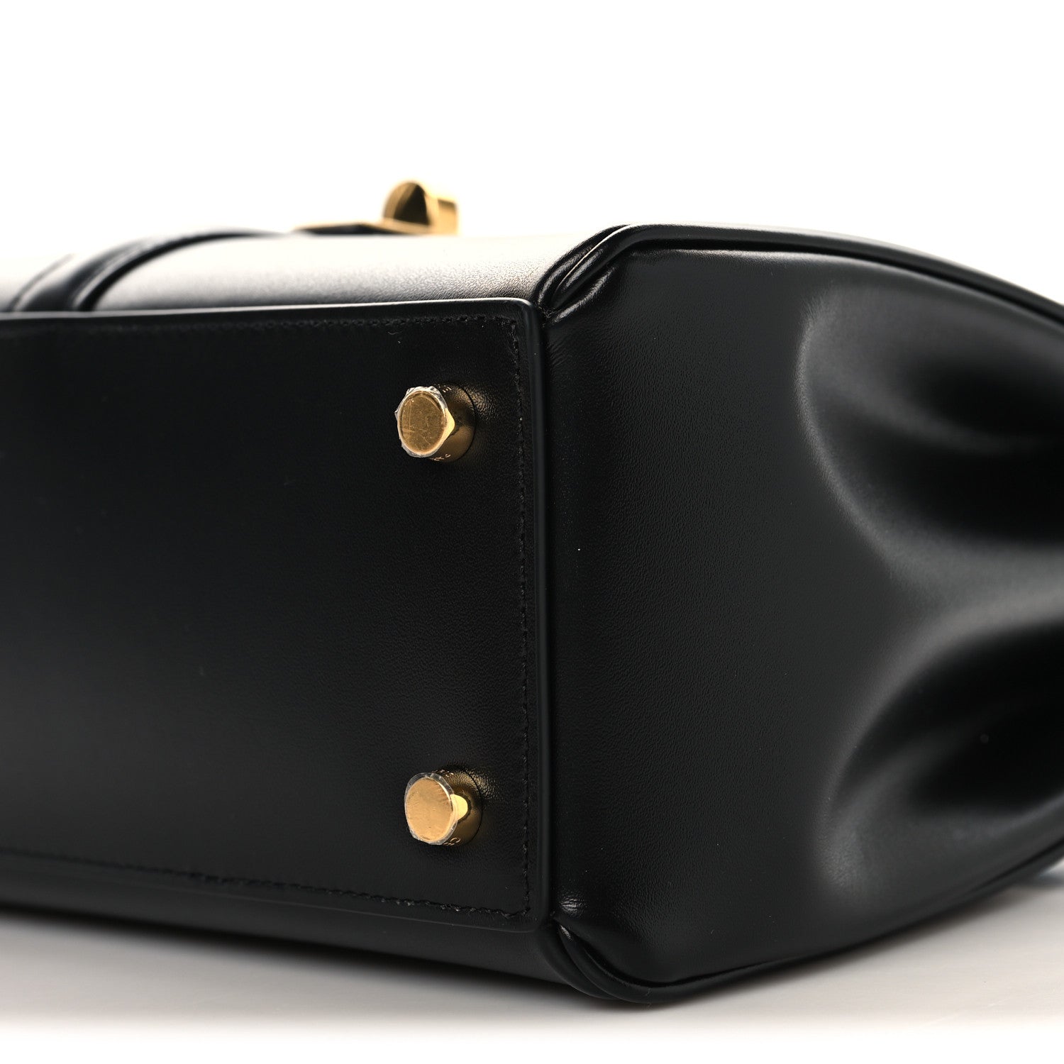 Celine Satinated Calfskin Small 16 Top Handle Bag Black 9 of 10