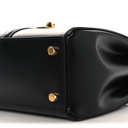 Celine Satinated Calfskin Small 16 Top Handle Bag Black 9 of 10
