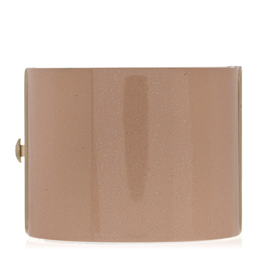 Resin Crystal Pearl Coral Reef CC Cuff Beige