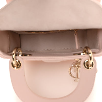 Christian Dior Lambskin Cannage Mini Lady Dior Powder Pink 5 of 11