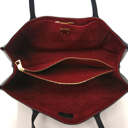 Louis Vuitton Grained Calfskin Lockme Shopper Black 5 of 13