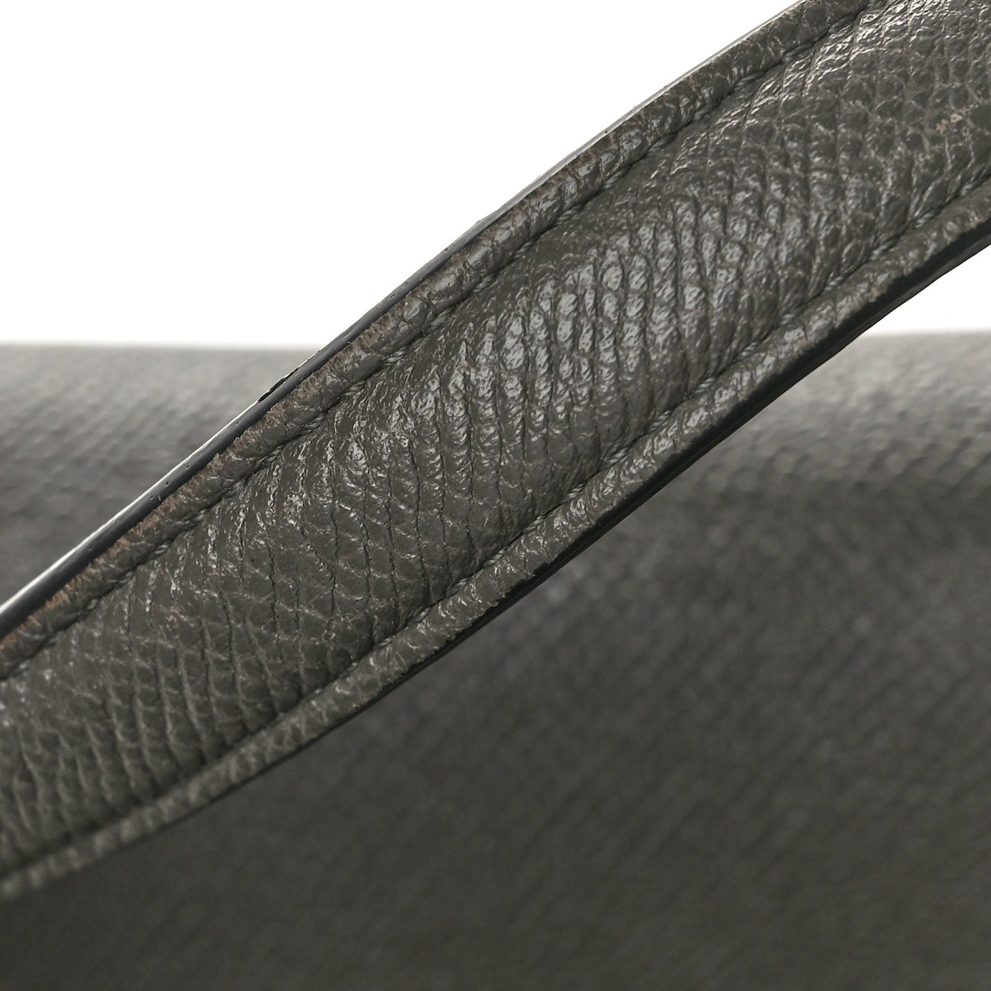 Grained Calfskin Nano Belt Bag Grey