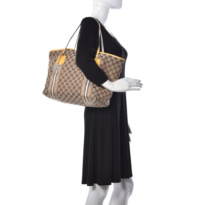 Gucci Monogram Web Large Jolie Tote Yellow 2 of 9
