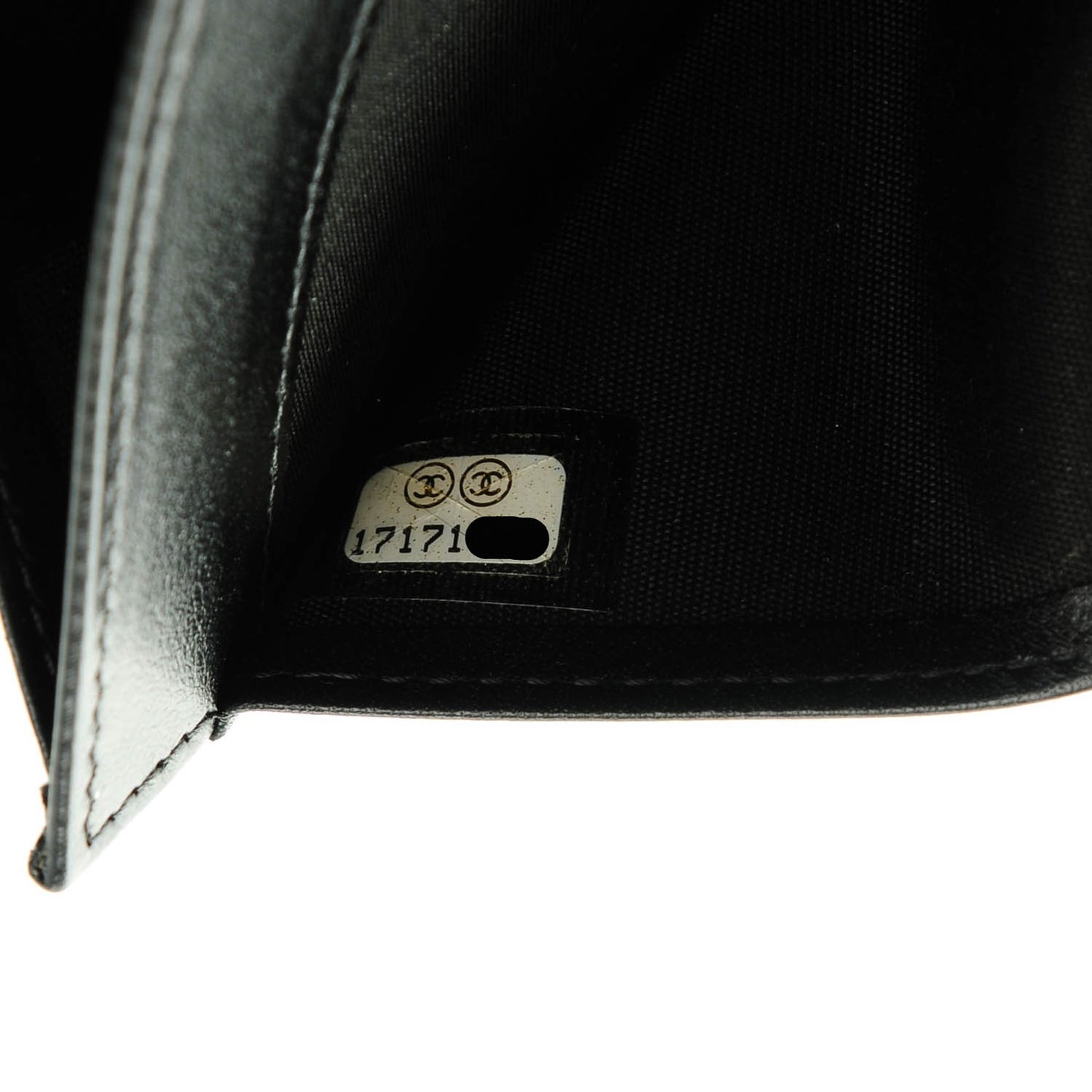 Caviar CC Long Flap Wallet Black