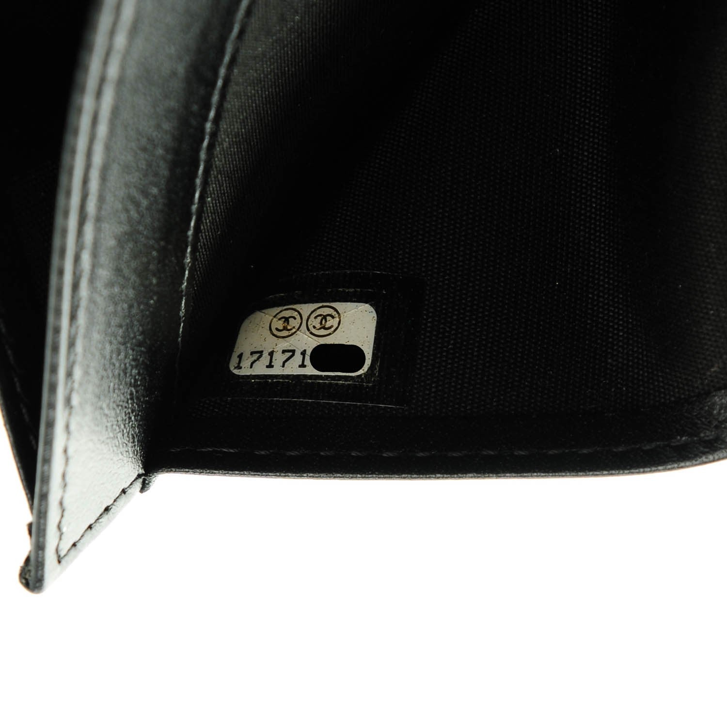 Chanel Caviar CC Long Flap Wallet Black 7 of 7
