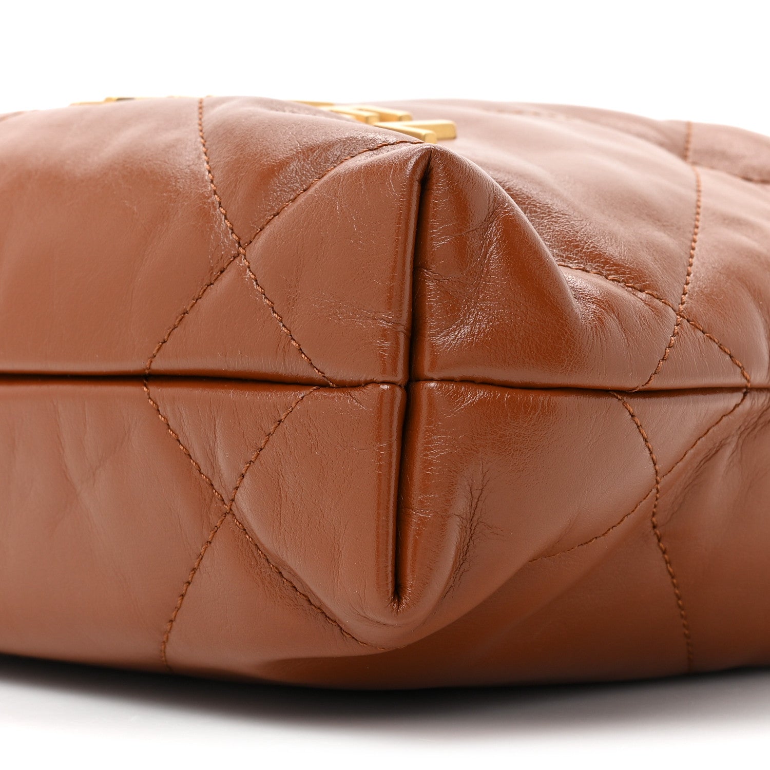 Chanel Shiny Calfskin Quilted Mini Chanel 22 Light Brown 8 of 10