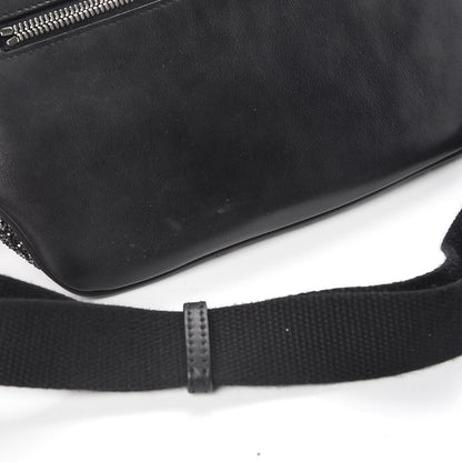 Saint Laurent Lambskin Glitter Belt Bag Metallic Black 8 of 8