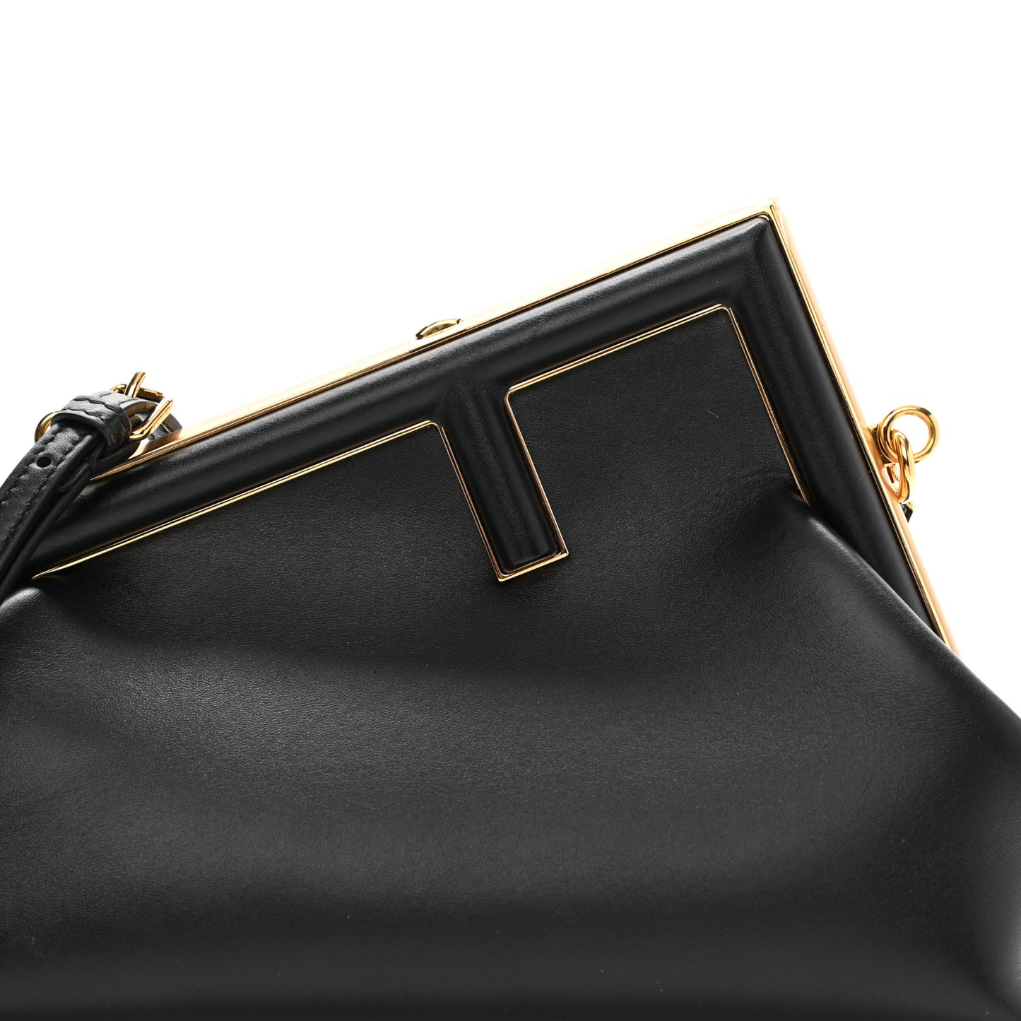 Shiny Nappa Small Fendi First Black