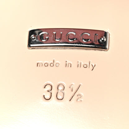 Gucci Lifford Calfskin GG Marmont Ankle Wrap 75mm Sandals 38.5 Wild Rose 6 of 8