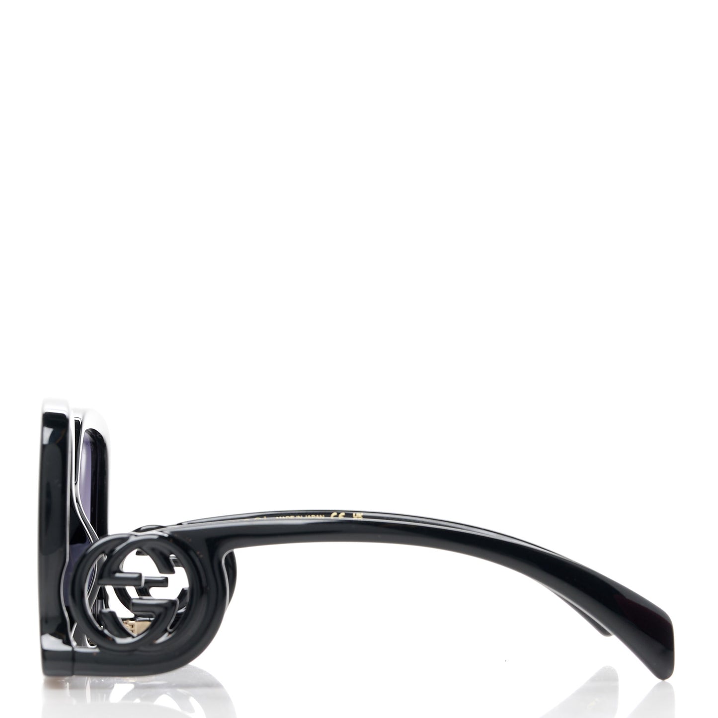 Acetate Rectangle Frame Sunglasses GG1326S Black