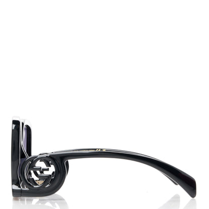 Gucci Acetate Rectangle Frame Sunglasses GG1326S Black 3 of 9