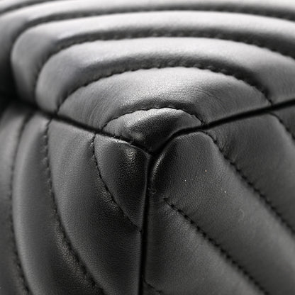 Chanel Lambskin Chevron Small Urban Spirit Drawstring Bag Black 12 of 12