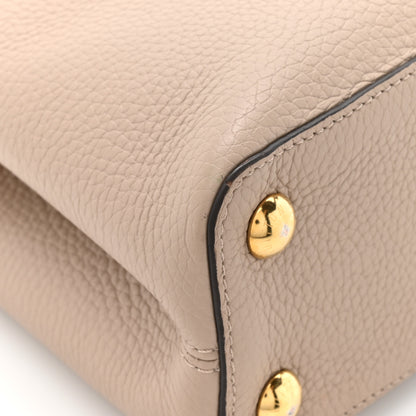Louis Vuitton Taurillon Capucines BB Galet 11 of 16