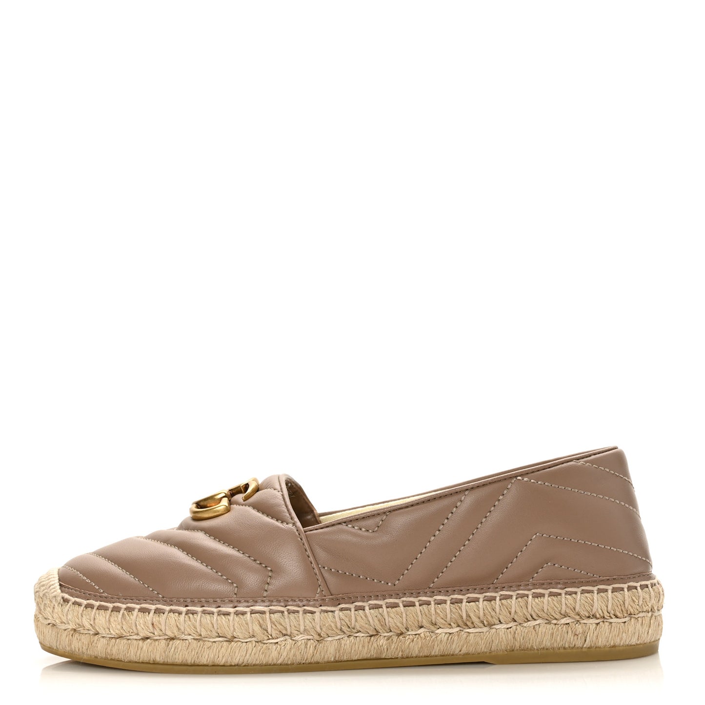 Nappa Matelasse GG Marmont Espadrilles 38 Porcelain Rose