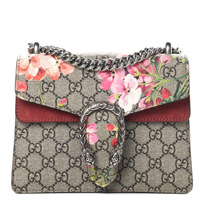 Gucci GG Supreme Monogram Blooms Mini Dionysus Shoulder Bag Beige Multicolor Dry Rose 1 of 18