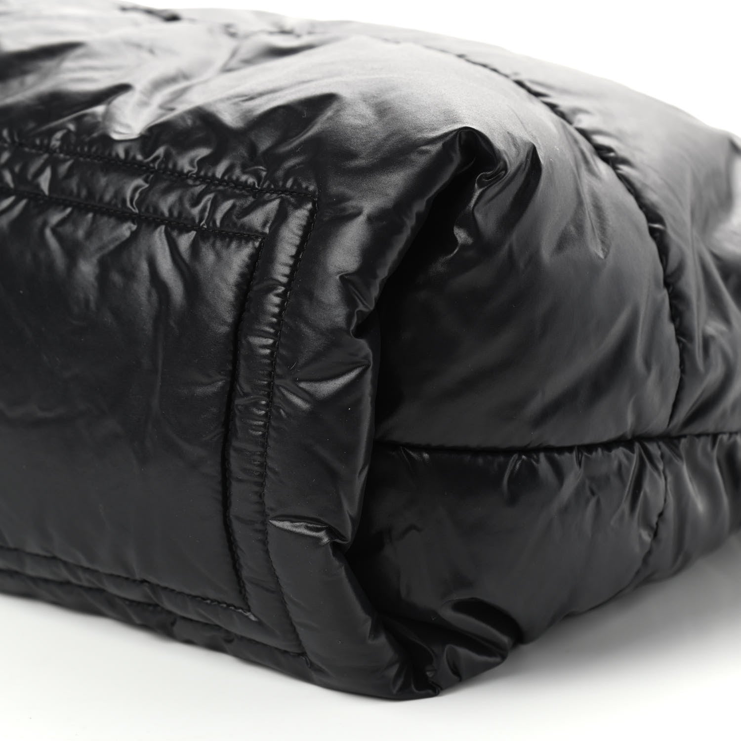 Chanel Nylon Quilted Coco Cocoon Reversible Tote Black 9 of 10