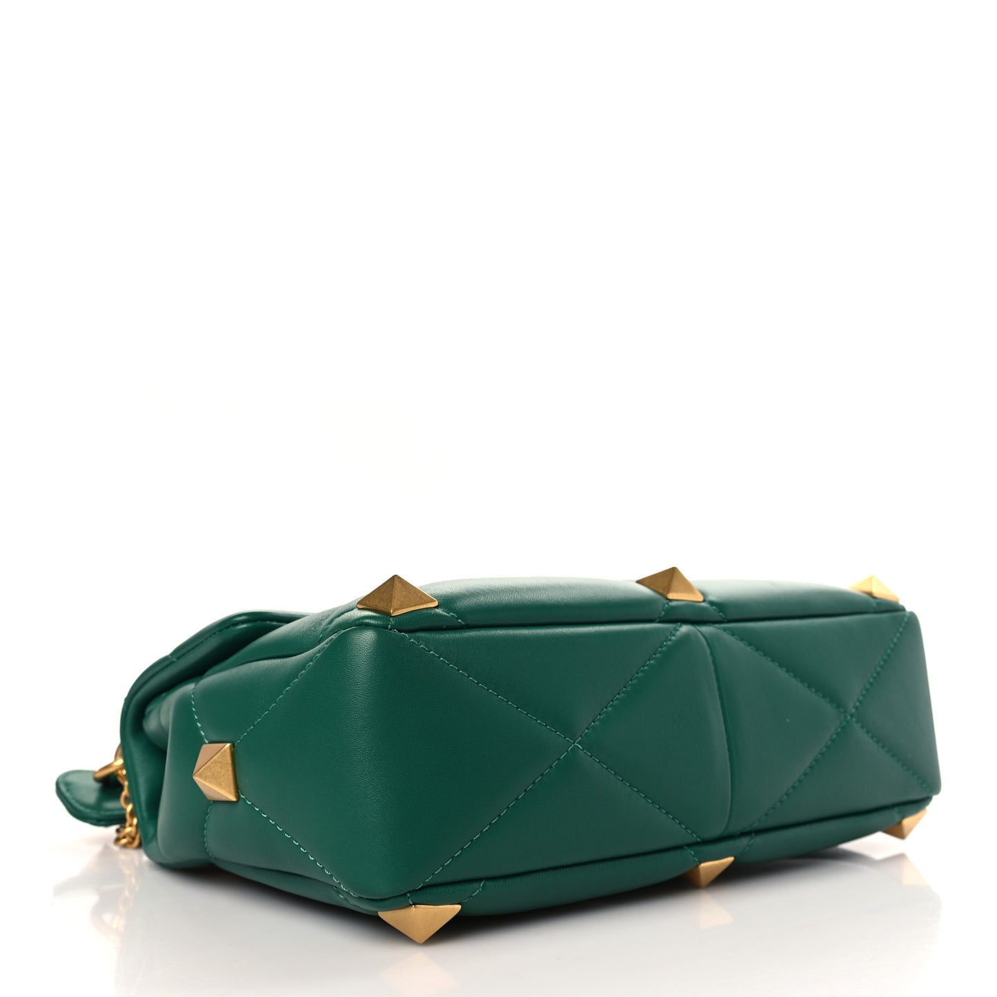 Nappa Large Roman Stud Shoulder Bag Jungle