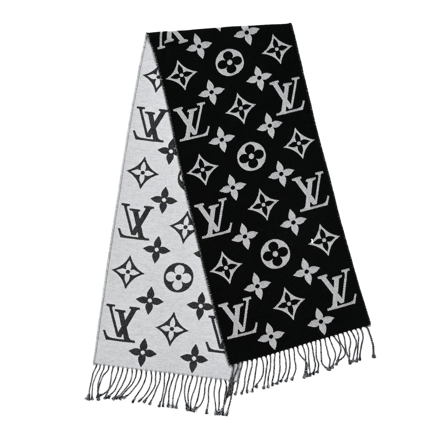 Louis Vuitton Wool Simply LV Scarf Black 2 of 3