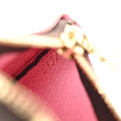 Louis Vuitton Monogram 2022 Christmas Animation Paris Key Pouch Pink 7 of 10