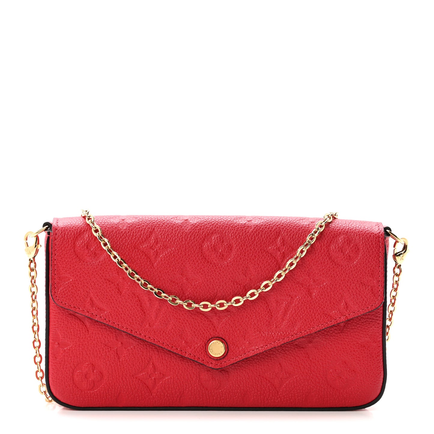 Empreinte Pochette Felicie Chain Wallet Scarlet