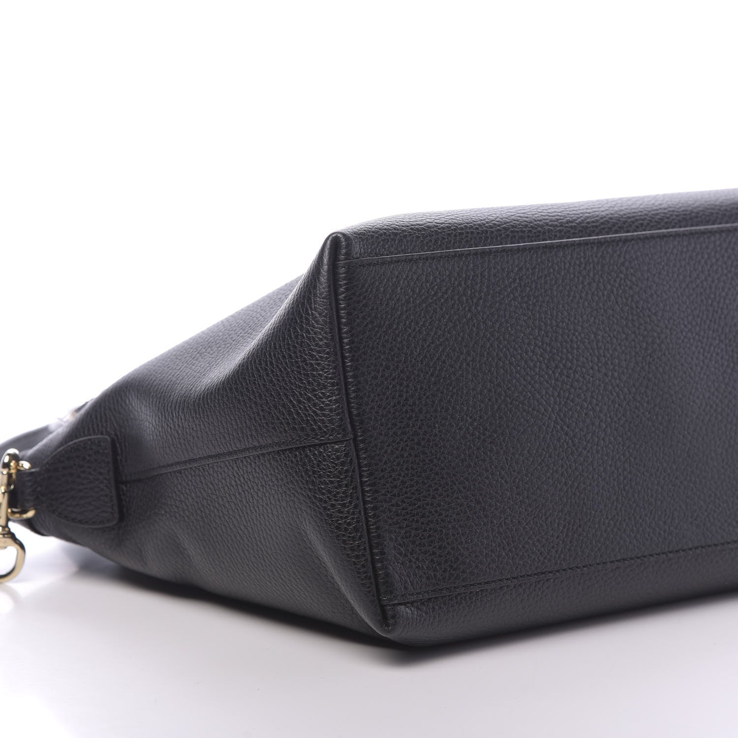 Gucci Dollar Calfskin GG Charm Dome Satchel Black 8 of 9