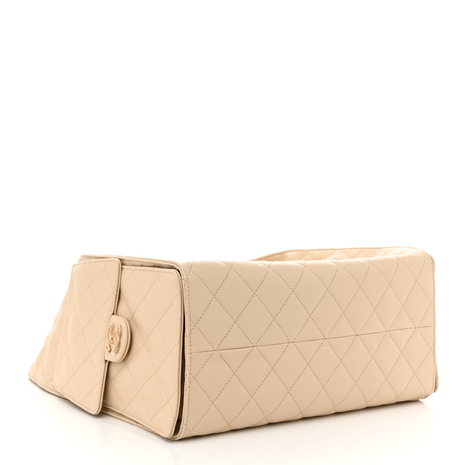 Chanel Caviar Quilted Medium Chanel 25 Handbag Beige 5 of 12