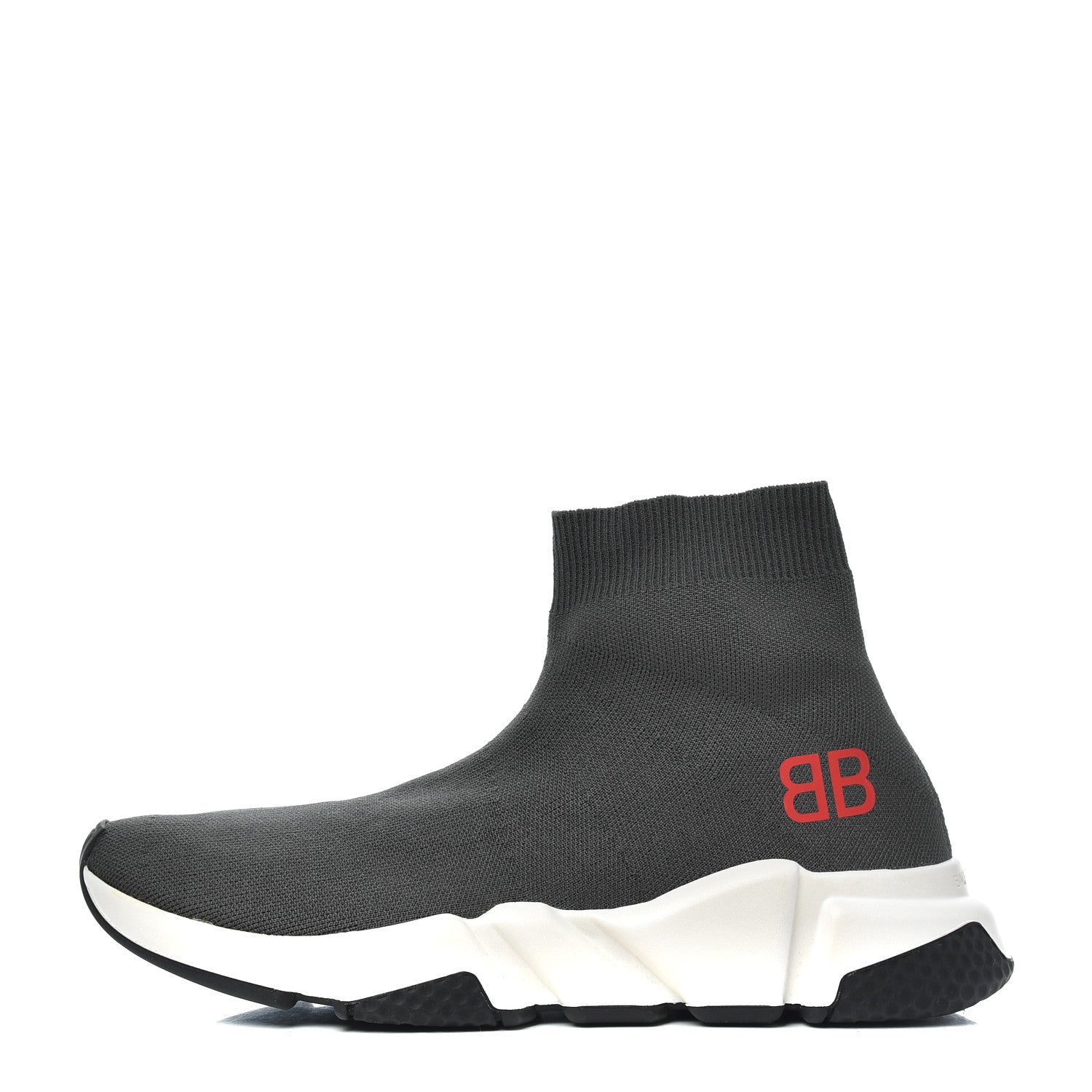 Balenciaga Neoprene Knit Womens Speed Sneakers 38 Gris Souris 1 of 11