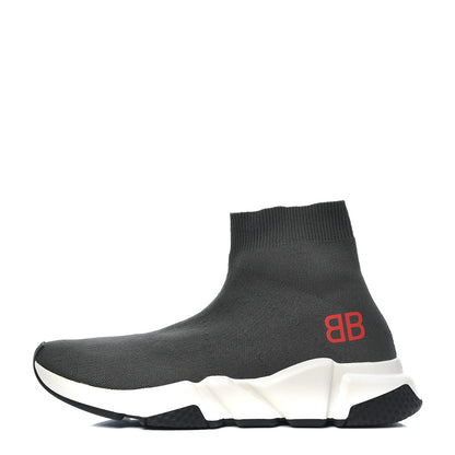 Balenciaga Neoprene Knit Womens Speed Sneakers 38 Gris Souris 1 of 11