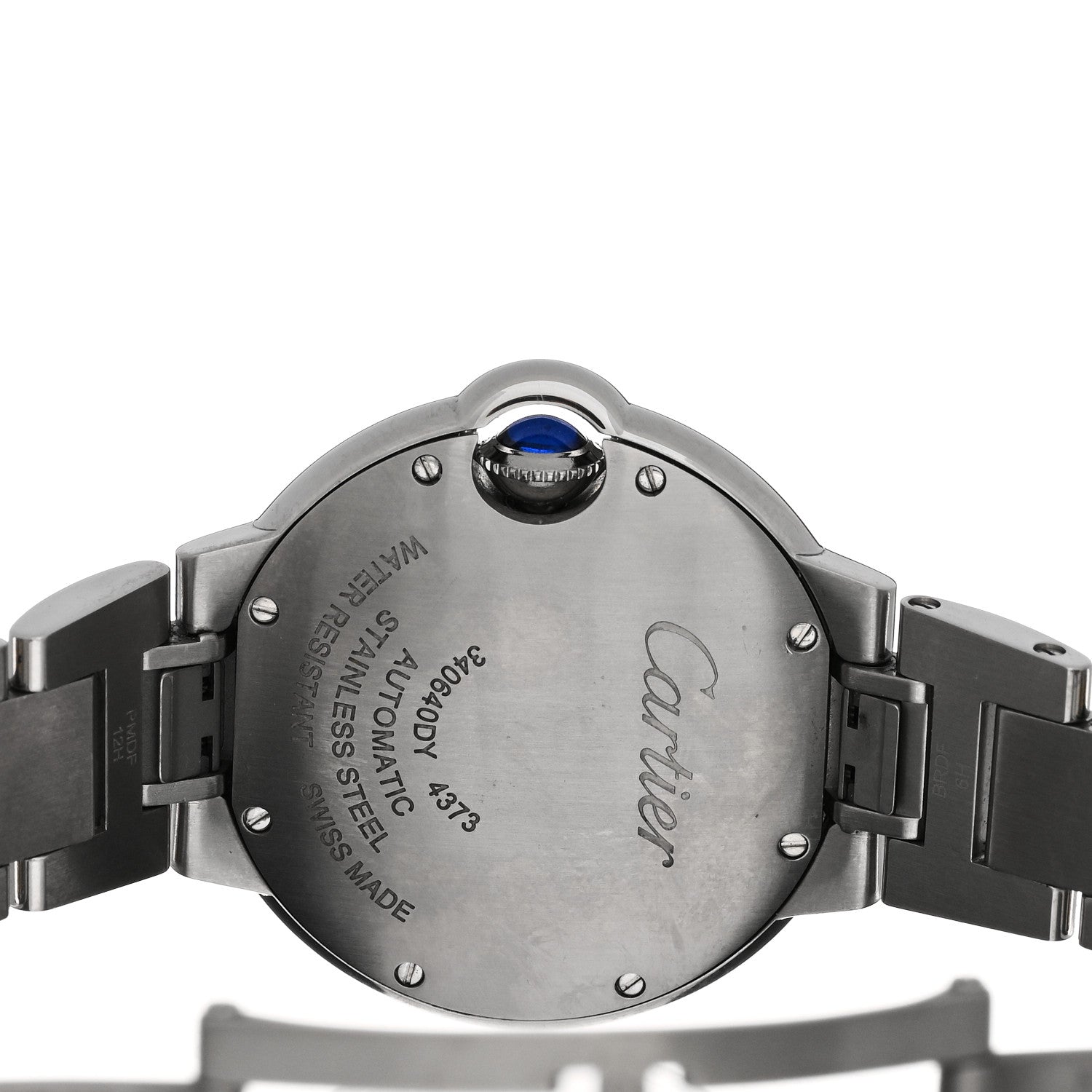 Cartier Stainless Steel Diamond Bezel 33mm Ballon Bleu De Cartier Automatic Watch 4 of 5