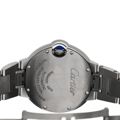 Cartier Stainless Steel Diamond Bezel 33mm Ballon Bleu De Cartier Automatic Watch 4 of 5
