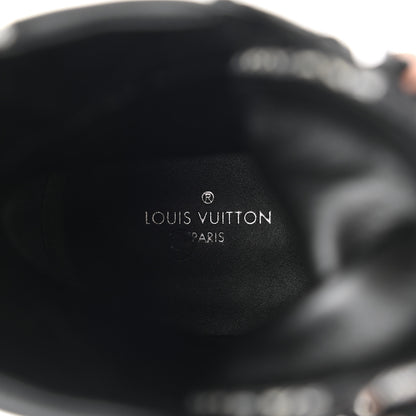 Louis Vuitton Suede Calfskin Jacquard Since 1854 Laureate Platform Desert Boots 37 Black 7 of 8