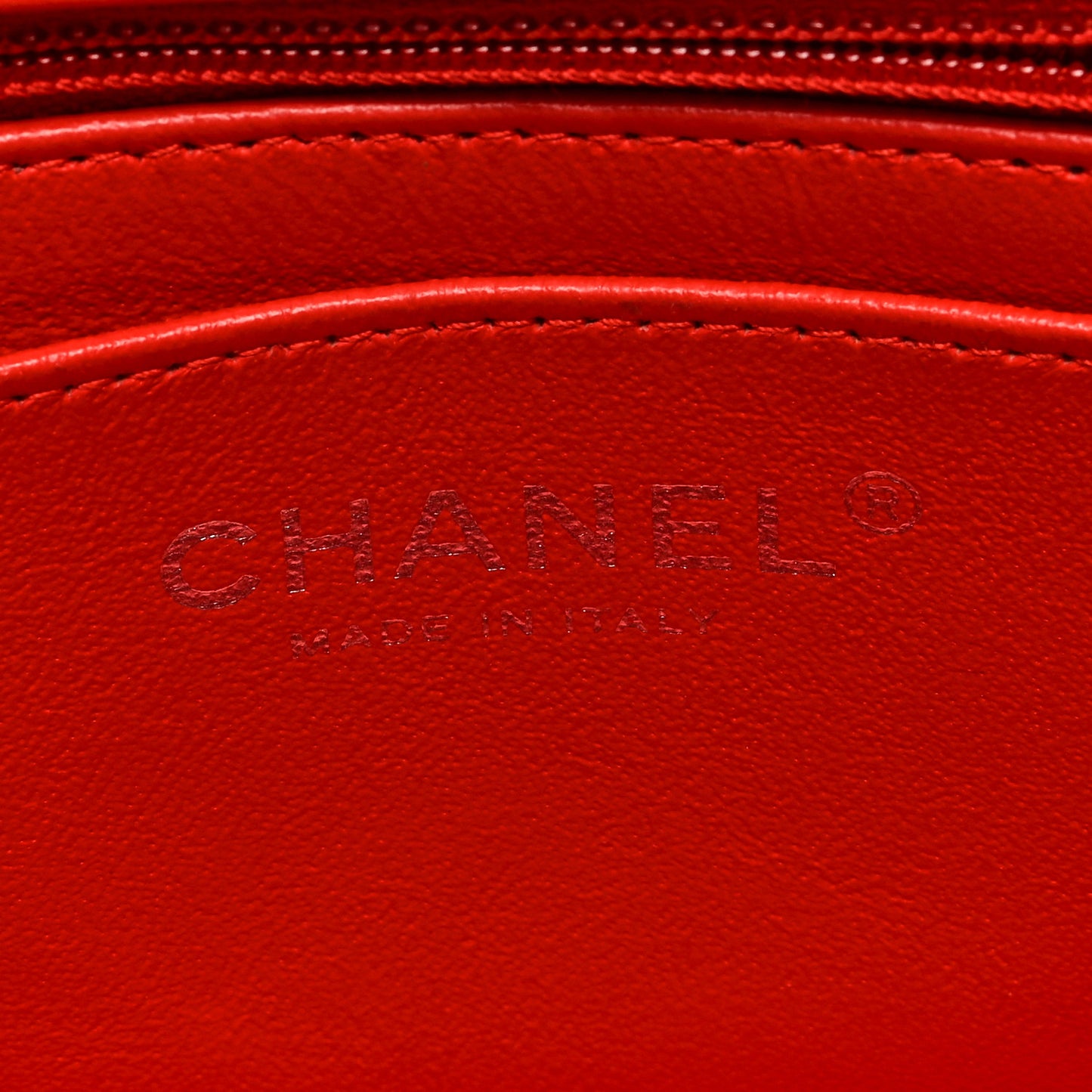 Patent Calfskin Quilted Mini Rectangular Flap Red