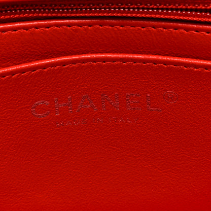 Chanel Patent Calfskin Quilted Mini Rectangular Flap Red 6 of 9