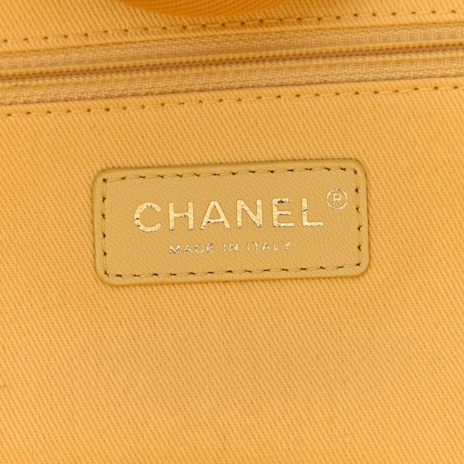 Chanel Woven Straw Raffia Large Deauville Tote Light Yellow 5 of 9