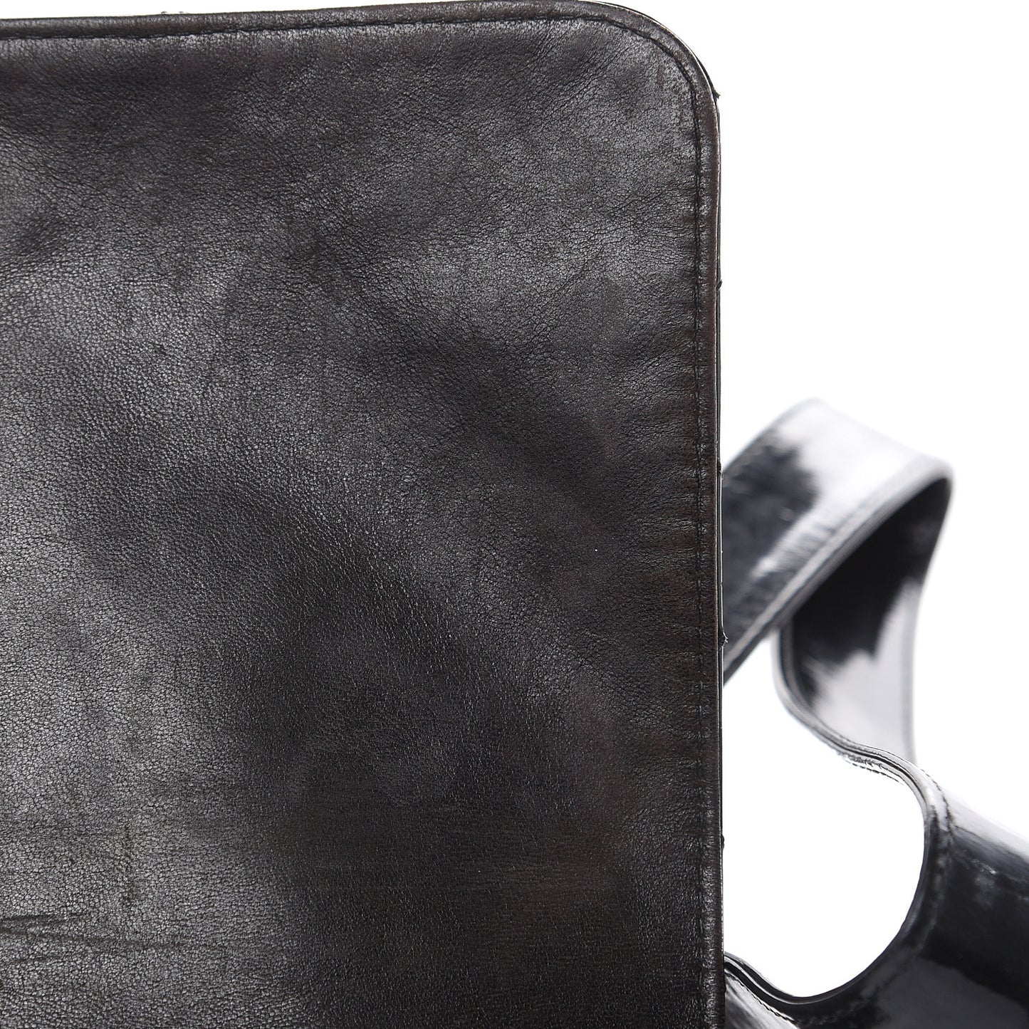 Patent Quilted Backpack Black