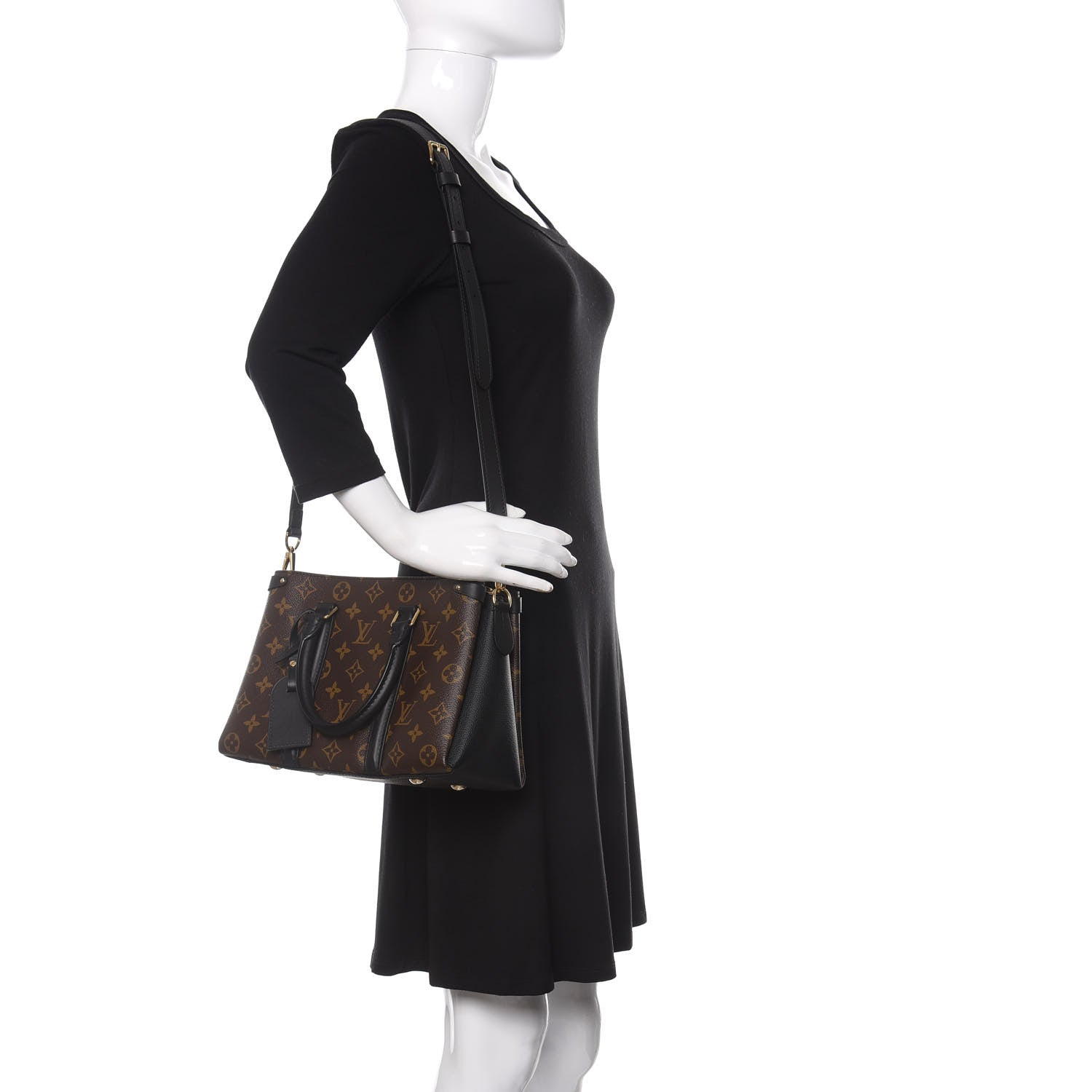 Louis Vuitton Monogram Soufflot BB Black 2 of 10