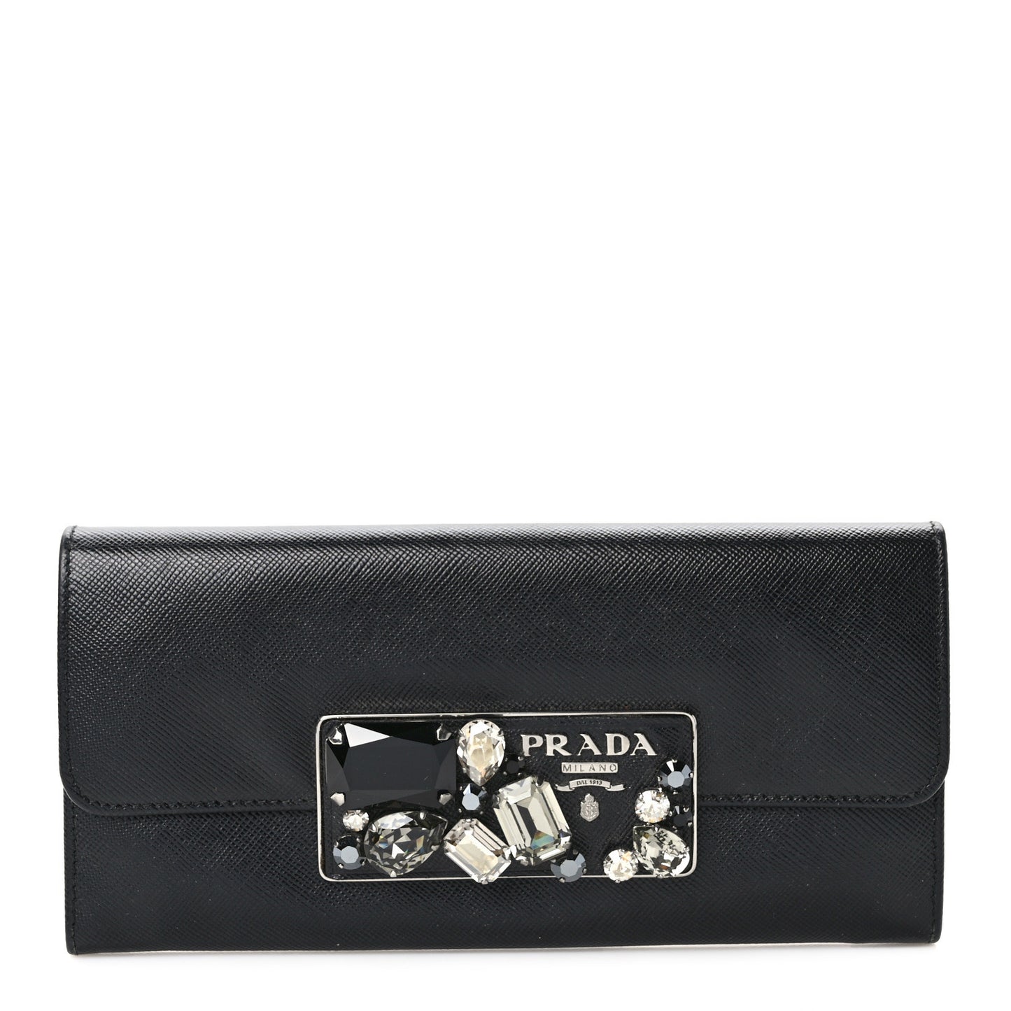 Saffiano Stones Continental Wallet Black