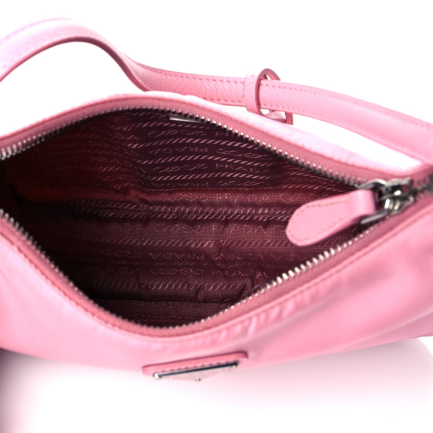 Re-Nylon Saffiano Mini Re-Edition 2005 Bag Rosa