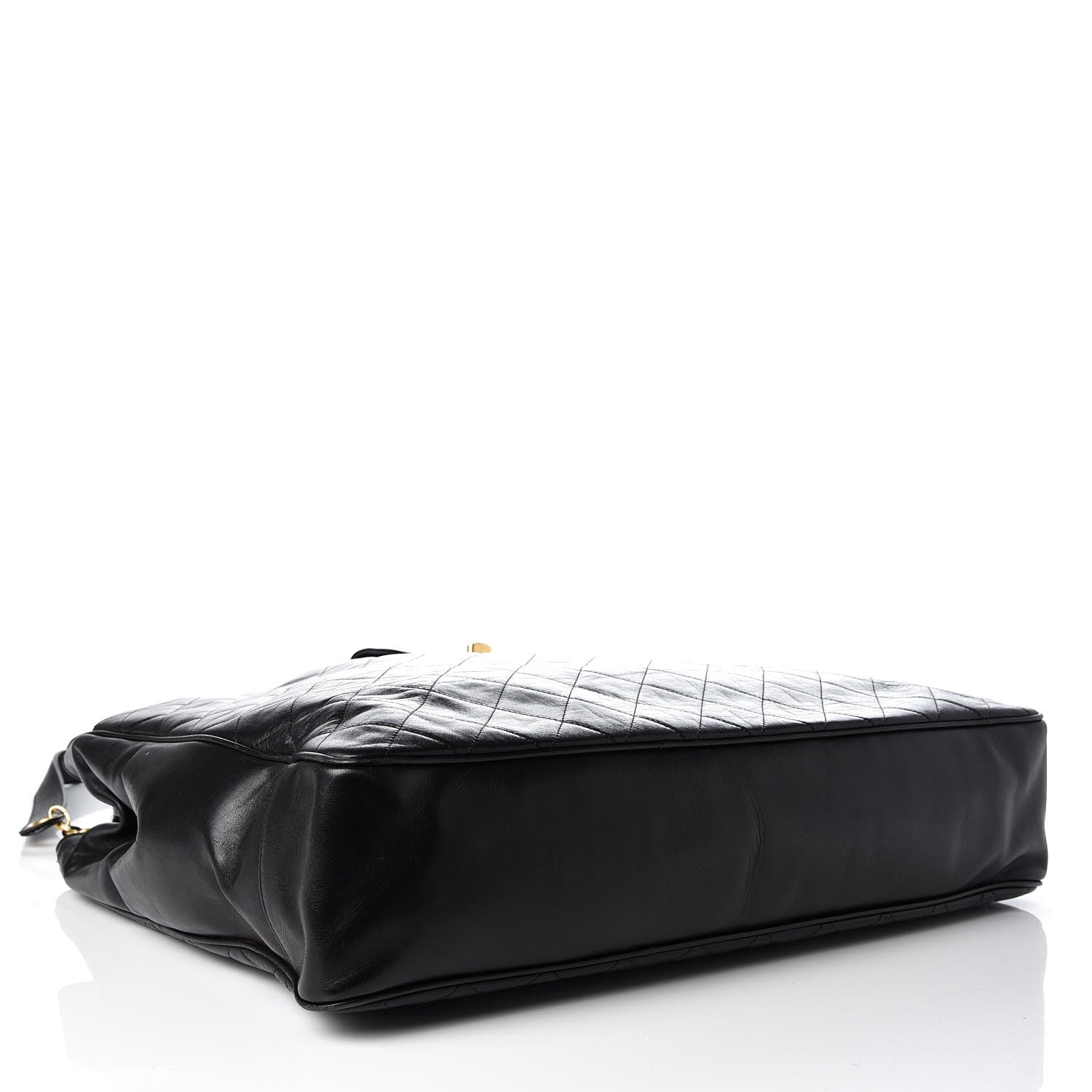 Chanel Lambskin Quilted Weekender Bag Black 4 of 9