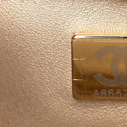 Chanel Lambskin Quilted Small CC Crystal Logo Chain Flap White 7 of 10