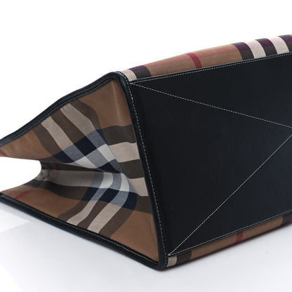 Burberry House Check Denny Check Tote Brown 7 of 9