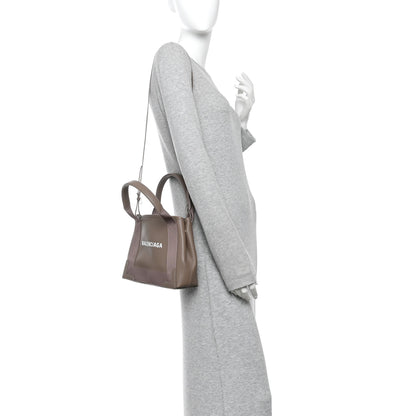 Balenciaga Calfskin Navy Cabas XS Mink Grey 2 of 11