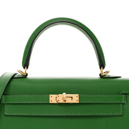 Hermes Epsom Kelly Sellier 25 Vert Bengale 8 of 11