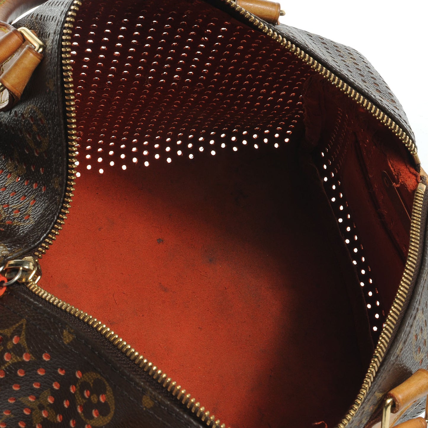 Monogram Perforated Speedy 30 Orange